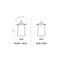 Z-Lite Rainer 4 Light Outdoor Pier Mounted Fixture, 13.5in. W x 26.25in. H, Black 5015PHBR-533PM-BK - alternate 2